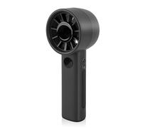 Jsdoin Turbo Hand Held Fan, Portable Handheld USB Rechargeable Fans Mini Fan, 1-100 Speed Stepless with LED Display, Small Desktop Desk Fan for Home Office Outdoor Camp Travel Essentials, Black