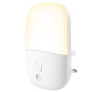 Jsdoin Wall Mount Night Light, with 5 Levels of Brightness and Dusk to Dawn Light Sensor, Children's Night Light for Children's Rooms, Stairs, Hallways, Bedrooms, Warm White (1PACK)