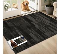 JSEI Dirt Trapper Door Mat 80 * 120 cm, Non-Slip Doormats Washable Entryway Rug, Welcome Floor Mat Absorbent Low Profile Dog Door Mats for Front Back Door, Muddy Wet Shoes & Paws, Dark Grey