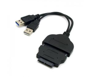 JSER 1set USB 3.0 to SATA 22Pin & SATA to 16Pin Micro SATA Adapter for 1.8" 2.5" Hard Disk Driver with Extral USB Power Cable JSER