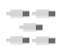 JSER 5set DIY 24pin USB 3.1 Type C USB-C Male Plug Connector SMT type with 3.5mm SR and Housing Cover JSER