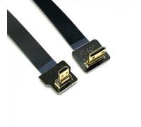 JSER 90 Degree Up Angled FPV Micro HDMI Male to Mini HDMI FPC Flat Cable 20 cm Compatible with GoPro Multicopter Aerial Photography Support 1080p 60Hz