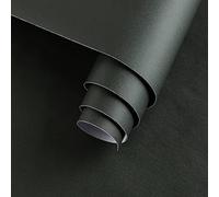 JSEVEM 40CM×9M Thick Darker Green Black Wallpaper Peel and Stick Self Adhesive Vinyl Wrap Pure Dark Greenish Waterproof Contact Paper Matte Textured Wall Tile Stickers for Bathroom Worktop Bedroom