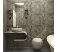 JSEVEM 60CM×5M Extra Thick Light Brown Grey Concrete Wallpaper Peel and Stick Gray Concrete Cement Contact Paper Vinyl Matte Texture Industrial Furniture Sticker for Bedroom Bathroom Office Room Walls