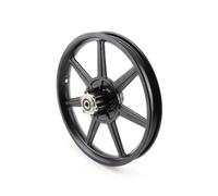 JSFLRRAZ 14x1.75 Disc Brake Front Rim 14 Inch Alloy Wheels Compatible With Electric Scooter Electric Bicycle Folding Bike Motorcycle Accessories(Black)