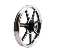 JSFLRRAZ 14x1.75 Disc Brake Front Rim 14 Inch Alloy Wheels Compatible With Electric Scooter Electric Bicycle Folding Bike Motorcycle Accessories(Silver)