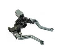 JSFRBMA Brake Clutch Lever Master Cylinder Brake Lever Set Drum Brake Cable Clutch Line Universal Red Green Blue for Suzuki 22mm Handle Levers(F)