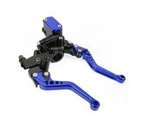 JSFRBMA Brake Clutch Lever Master Cylinder Brake Lever Set Drum Brake Cable Clutch Line Universal Red Green Blue for Suzuki 22mm Handle Levers(F)