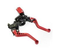 JSFRBMA Brake Clutch Lever Master Cylinder Brake Lever Set Drum Brake Cable Clutch Line Universal Red Green Blue for Suzuki 22mm Handle Levers(N)