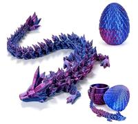 JSGBZK 3D Printed Dragon Egg Fidget Toy - Gemstone Mystery Flexible Colorful Creative Decoration for Home Office Executive Desk
