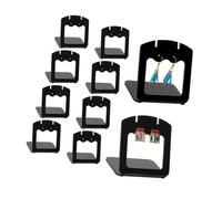 JSGHGDF 10 Pack Earring Holder Stands Earring Planner Rack Acrylic Texture for Easy Organization and Stylish Presentation Stackable Stand