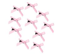 JSGHGDF 10 PCS Bow Ribbon Y2K-Style Side Clip Bow Hair Clip Sweet Girls Fairy Bow-Style Dark Ribbon Balletcore