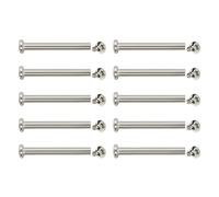 JSGHGDF 10 Pcs Luggage Wheel Repair Rivets 30/35/40/45/50mm Inner Hexagon Screw Nails Rivets Metal Screws for Wheels Repairing