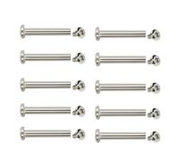 JSGHGDF 10 Pcs Luggage Wheel Repair Rivets 30/35/40/45/50mm Inner Hexagon Screw Nails Rivets Metal Screws for Wheels Repairing