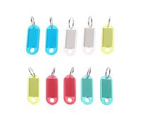 JSGHGDF 10PCS New Transparent Luggage Label for Key Keychains Keyring