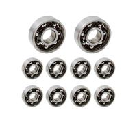 JSGHGDF 10Pcs Professional Skateboards Bearing Steel Open Type Deeply Grooves Ball Rollers Skating Accessories Enduring Miniature Open