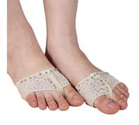 JSGHGDF 1Pair Gymnastics Shoe Practice Shoes Belly Ballet Dancing Foot Thong Half Palms Dance Shoes Contemporary Dances Shoe Foot Undies