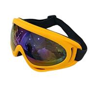JSGHGDF 2 Windproof Snow Goggles Breathable Foam Padding & Flexible Frame for Snowboarding Mountain Biking Motorcross Comfortable Snow Sports Goggles Nylon Band Eye Glasses