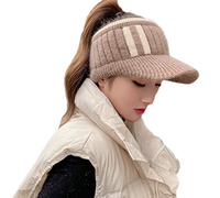 JSGHGDF 2021 Casual Winter Hat Winter Thicken Women Duck Tongue Warm Keeping for Student Khaki