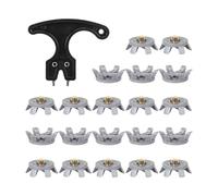 JSGHGDF 21pack Golf Cleats Secure Stability Spikes Professional Shoes Men Spikes for Enhancea Grip on Various Terrains Nonslip Shoe Cleats
