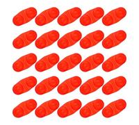 JSGHGDF 25pack Fashion Double Rings Fishing Signals Bells Glowing for Precise Bites Detection Various Environment Lake Fishing Bells