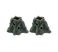 JSGHGDF 2pack Fish Hiding Cave Reptiles Basking Hide Habitat Reptiles Enthusiasts Gears For Lizards And Snake