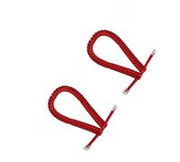 JSGHGDF 2pcs RJ12 4P4C Spring Coiled Telephone Extension Cable Cord Gold Plated Connectors Anti Entanglement Design Copper Conductors Gold Plated Coiled Cable