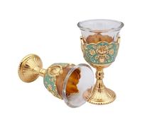 JSGHGDF 2Pieces Artistic Rose Pattern Barwares Glasses Rose Pattern Barwares Accessories Suitable for Various Beverages Multipurpose Party Drinkware