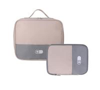 JSGHGDF 2Pieces Small and Spacious Medicine Pouches Set in Multiple Color Polyester Texture Suitable for Family Travel Waterproof Medicine Bag