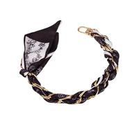 JSGHGDF 32cm Phone Case Chain Alternative Wrist Lanyard Braided and Metal Combination for Commute and Leisure Activities Double Buckle Phone