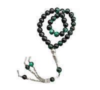JSGHGDF 33-Count Ceramic Glass Buddhist Prayer Beads Handmade Jewelry For Daily Spiritual Practice Lightweight Comfortable Wrist Beads