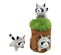 JSGHGDF 4 Pcs/Set for Creative Tree House Pet Interesting Hide Seek Pet Toy Soft Toy Easy to Squeak