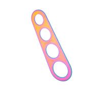 JSGHGDF 430 Stainless Steel Pasta Measure Tool, 4 Size Holes Compact Design Kitchen Essential Rustproof Rice Measure