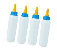 JSGHGDF 4PCS Animal Nursing Bottle for Livestock Baby with AntiLeak Design and Soft Silicone Nipples Easy to Clean Feeding Tool Leak Proof Piglets Feeding Bottle