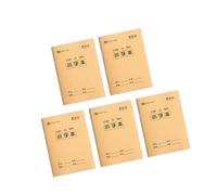 JSGHGDF 5Pcs 4.92x6.89Inch Writing Notebooks 16 Sheets Each for Chinese Math Learning Framework Notebook
