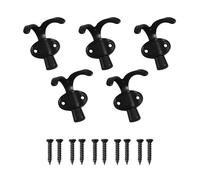JSGHGDF 5Pcs Modern Aluminum Hooks, Space Saving Design, Hooks, A