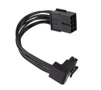 JSGHGDF 90 Degree PCIe 8 Pin GPU Extension Cable, Positive bend 0.15m