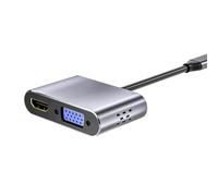 JSGHGDF Aluminum Type CREATE Dock 5 Harbors Extreme 720P VGA DOG Fast Charging Agreement for Travel Data Transfer Integrated USB CREATE Center DOG Device