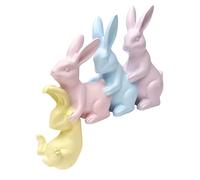 JSGHGDF Bunnies Figurine Resin Rabbits Statue Moderns Art Spring Home Decors, Easter Decorations Decorative Ornament Gift Garden Bunnies Statue Outdoor Decors Resin Rabbits Figurine