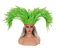 JSGHGDF Carnivals Feathered Headpiece Show Girl Headdress Mardis Gras Accessories Carnivals Headdress for Women