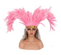 JSGHGDF Carnivals Feathered Headpiece Show Girl Headdress Mardis Gras Accessories Carnivals Headdress for Women