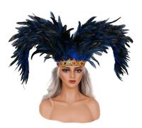 JSGHGDF Carnivals Feathered Headpiece Show Girl Headdress Mardis Gras Accessories Carnivals Headdress for Women