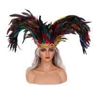JSGHGDF Carnivals Feathered Headpiece Show Girl Headdress Mardis Gras Accessories Carnivals Headdress for Women