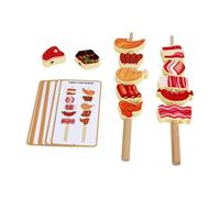 JSGHGDF Cartoon Fruit Stringing Threading Toy Wooden Beads Toy for Cognitive Development and Sensory Play Ages 3-6 Color Shape Learning