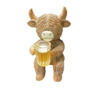 JSGHGDF Cartoon High Cow Statue Planter Accessories Flower Pots Ornament for Living Room Balconies or Patios Resin Decoration High Cow Flower Pots Ornament