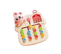 JSGHGDF Cartoon Theme Four Color Chess Puzzle Toy for Boys and Girls Encourages Color Sorting and Fine Motor Skill Development Pairing Puzzle Toy