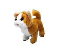 JSGHGDF Children Interactive Robotic Pet Dog Plush Stuffed Puppy Robot for Touch and Sound Automatic Behavior Kids Gift Plush for Toddler