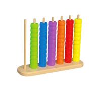 JSGHGDF Childrens Early Learning Bead Toy Set Colorful Stacking Beads Toy for Toddler to Improve Hand Eye Coordination Children Educational