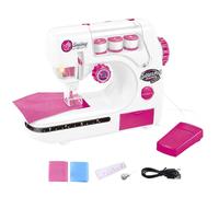 JSGHGDF Childrens Electric Sewing Machine Toy Realistic Pretend Play Activity Safe Construction Portable Learning Kids Electric Sewing Machine Toy