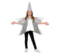 JSGHGDF Childrens Five Point Star Costume Set, Silver CHILDREN O S